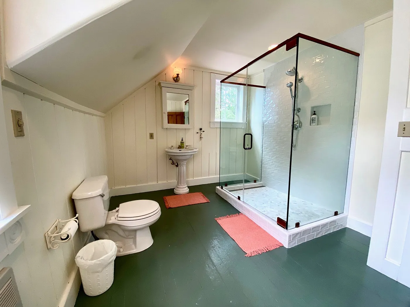 Wild Iris main-house bathroom fully remodeled by Peter