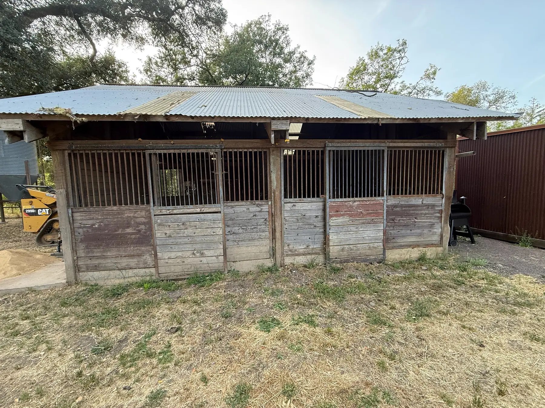 Original horse stalls before the Poleeko Unit 2 conversion